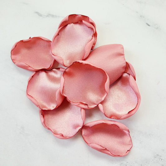 Dusty Pink rose petals for fall wedding decor, flower girl basket, table confetti