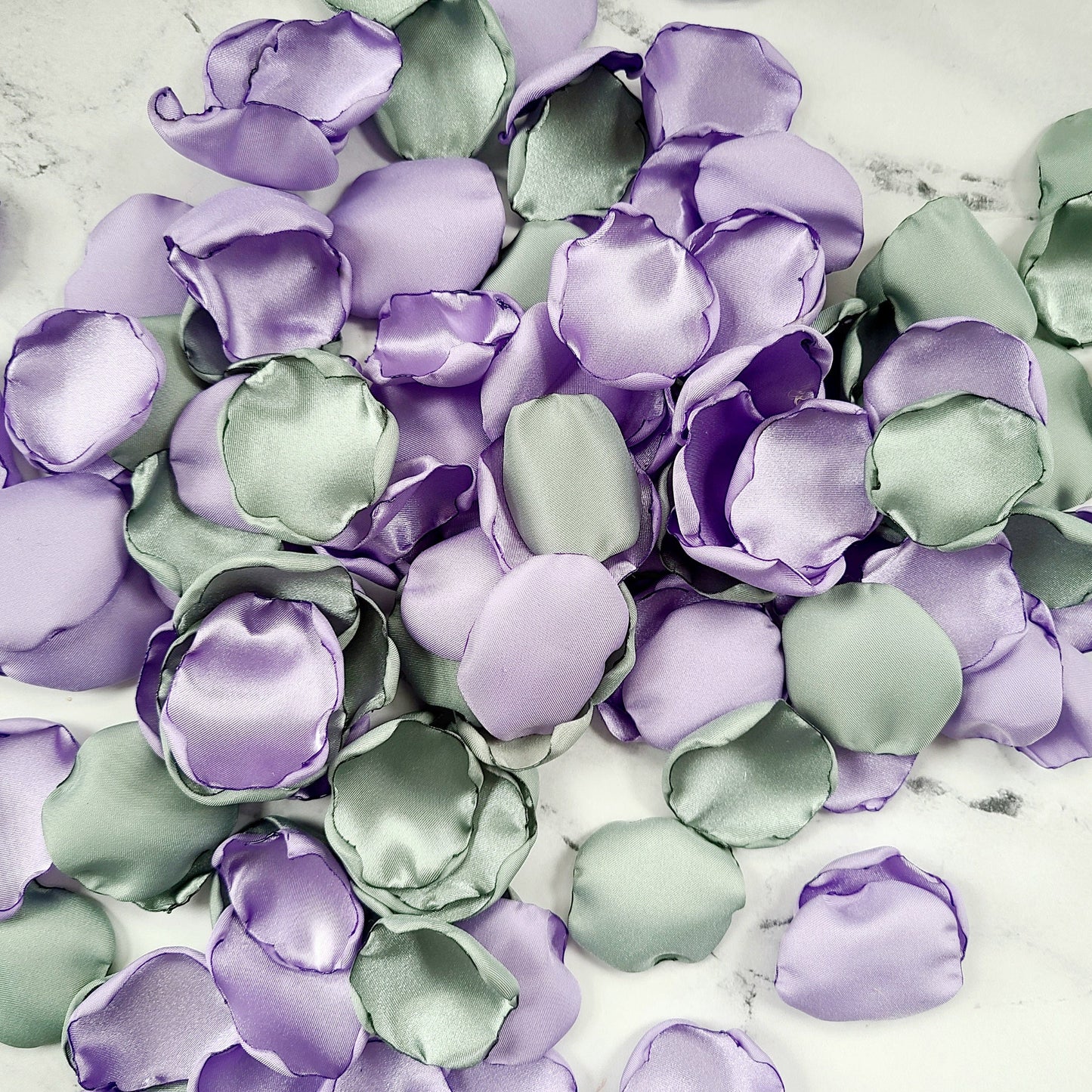 Dusty Sage & lavender Rose petals for flower girl baskets, wedding table decor, proposal box
