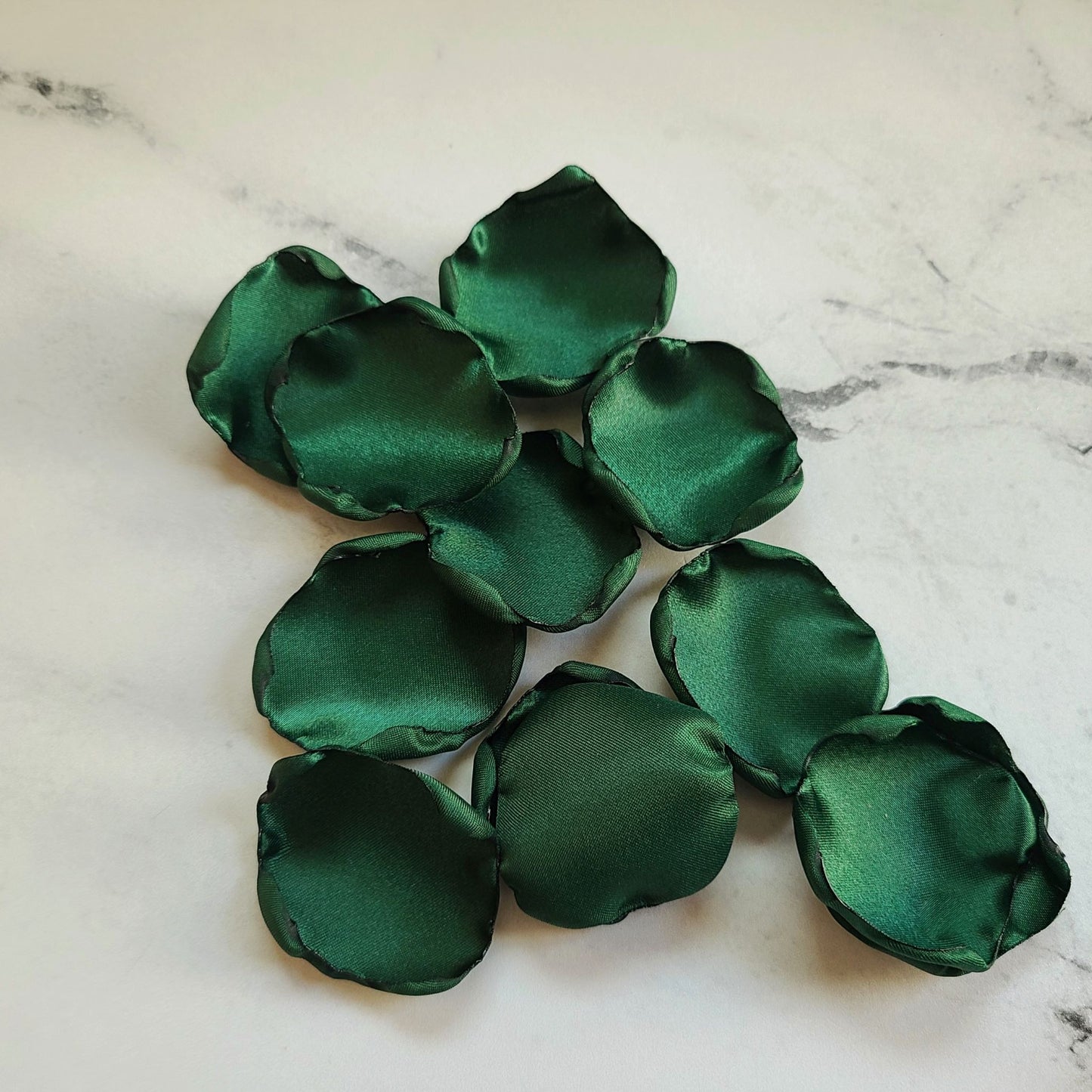 Forest Green & Ivory Rose Petals for fall wedding decor, flower girl petals for baskets, custom table confetti centerpieces, Emerald Green wedding aisle decor, Future MRS