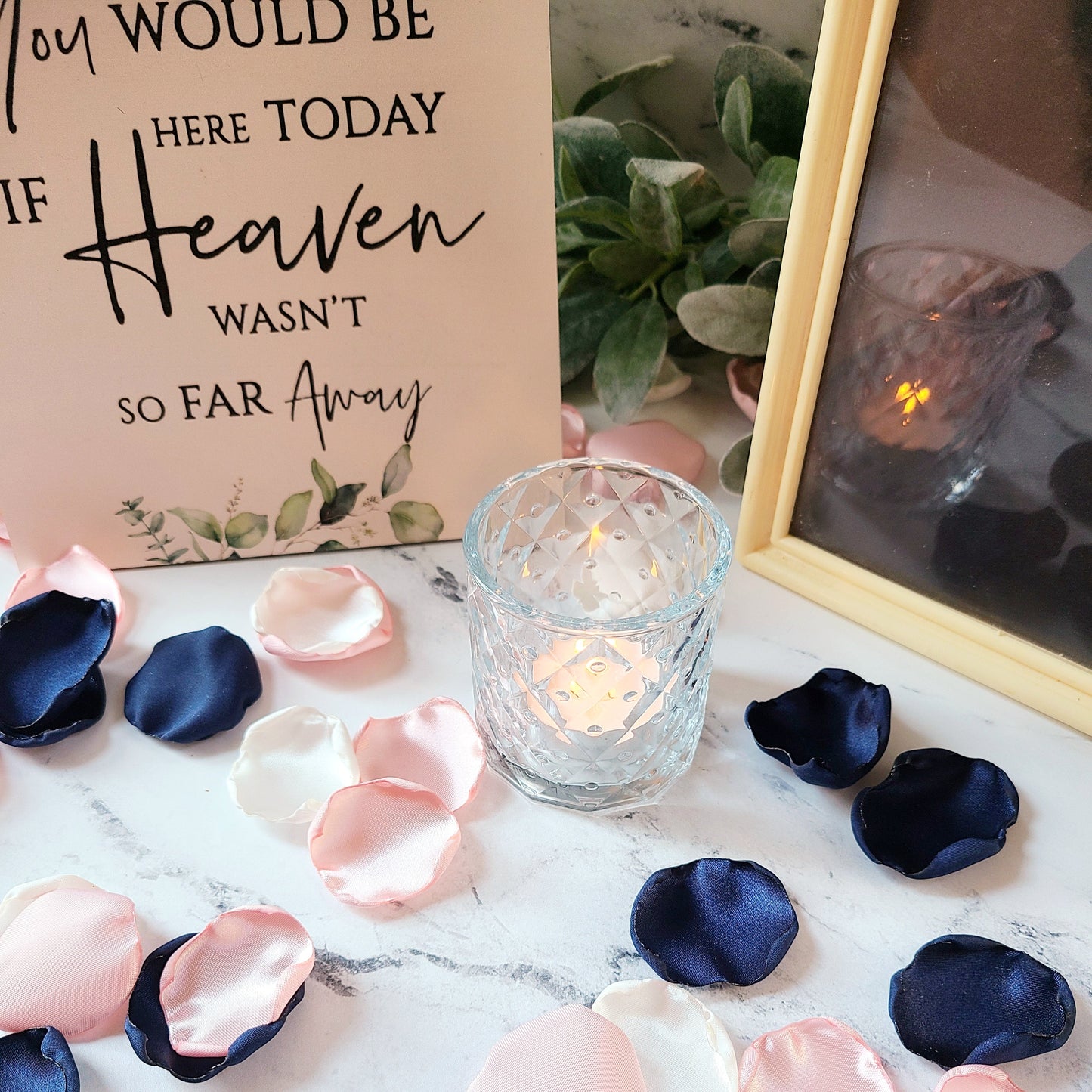 Petals Blush Pink Wedding Memorial Table Decor Flower Girl Petals Navy Blue Rose, Flower Girl Petals Navy Blue Rose Petals Blush Pink Wedding Decor, Rose Petals for wedding aisle decor, Bridal Brunch decorations, She Said Yes! Dazed and Engaged, Western wedding decor, table centerpiece confetti