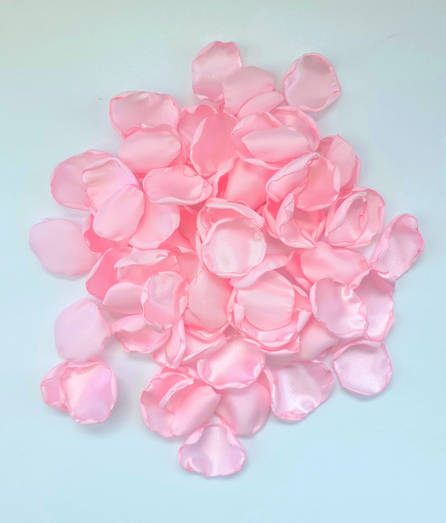 Pink Sage Ivory Rose Petals Bridal Shower Tablescape Accents, Wedding Aisle Decor