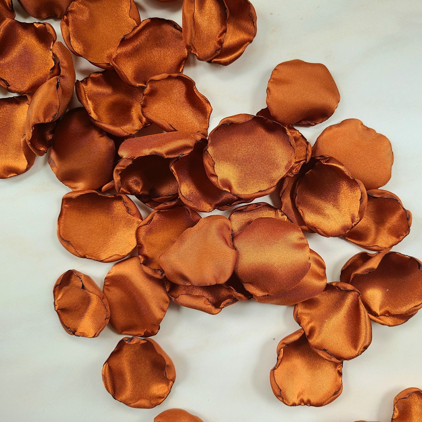 Ivory & Rust, Burnt Orange Rose Petals for Fall Wedding Decor Ideas, wedding aisle decorations, custom table confetti