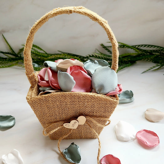 Ivory, Beige, Dusty Rose Pink, Dusty Sage Rose Petals, Boho Wedding Decor Ideas, Flower Girl Petals for Wedding Aisle Decor, table confetti, bridesmaids proposal box, engagement backdrop props