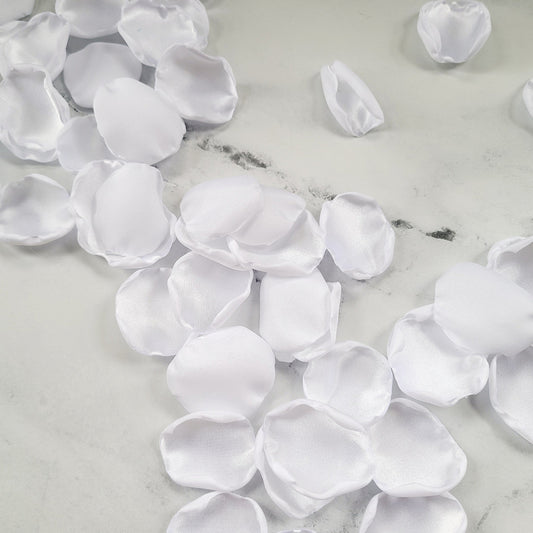 White Rose Petals for Wedding Aisle Decor, Flower Girl Baskets, Engagement Props, Table Confetti, In My Bride Era,