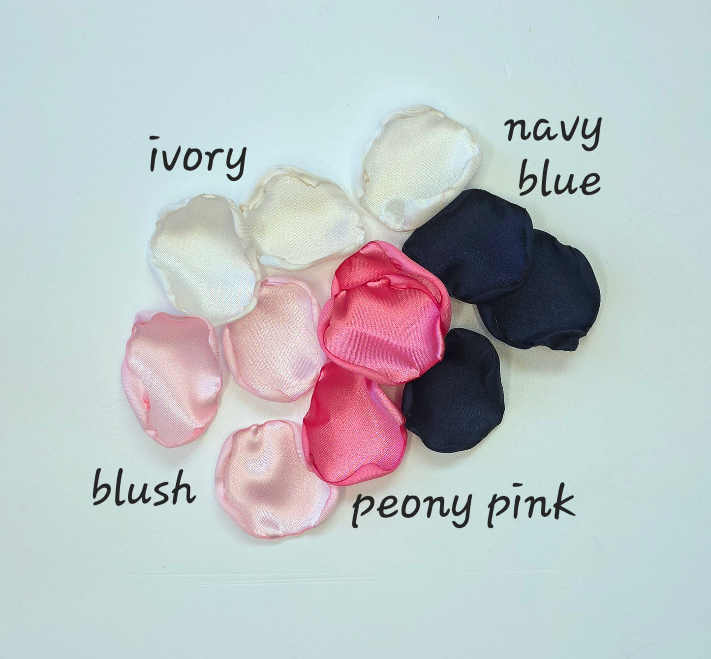 Navy Blush Candy Pink Rose Petals, Aisle Decor, Wedding Tablescape Scatter