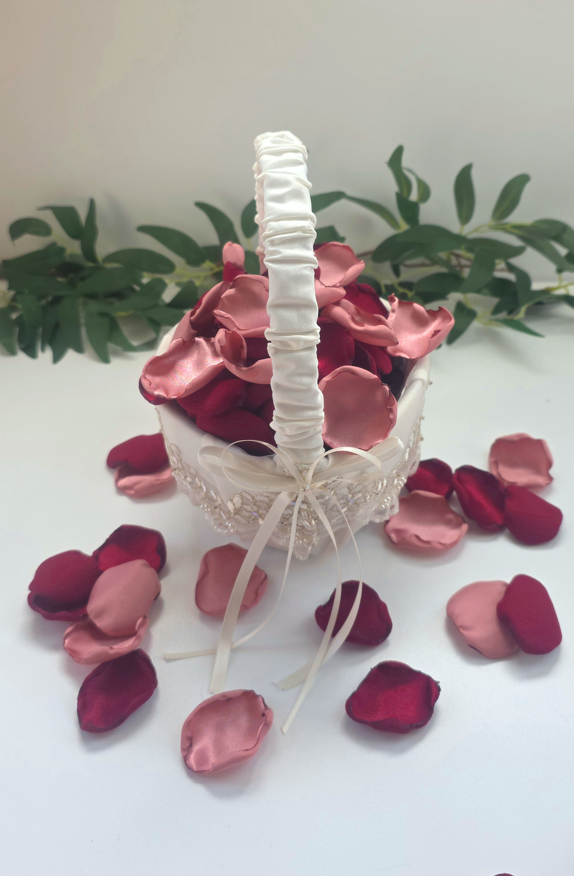 Burgundy and Dusty Pink Rose Petals, Use for flower girl toss, confetti scatter, wedding tablescapes accents, aisle decor, ceremony backdrop decor, engagement photo props, romantic dinner ideas. Future Bride Ideas