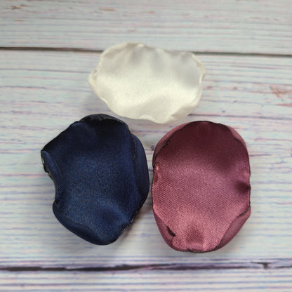 Navy Blue, Ivory and Chianti flower petals