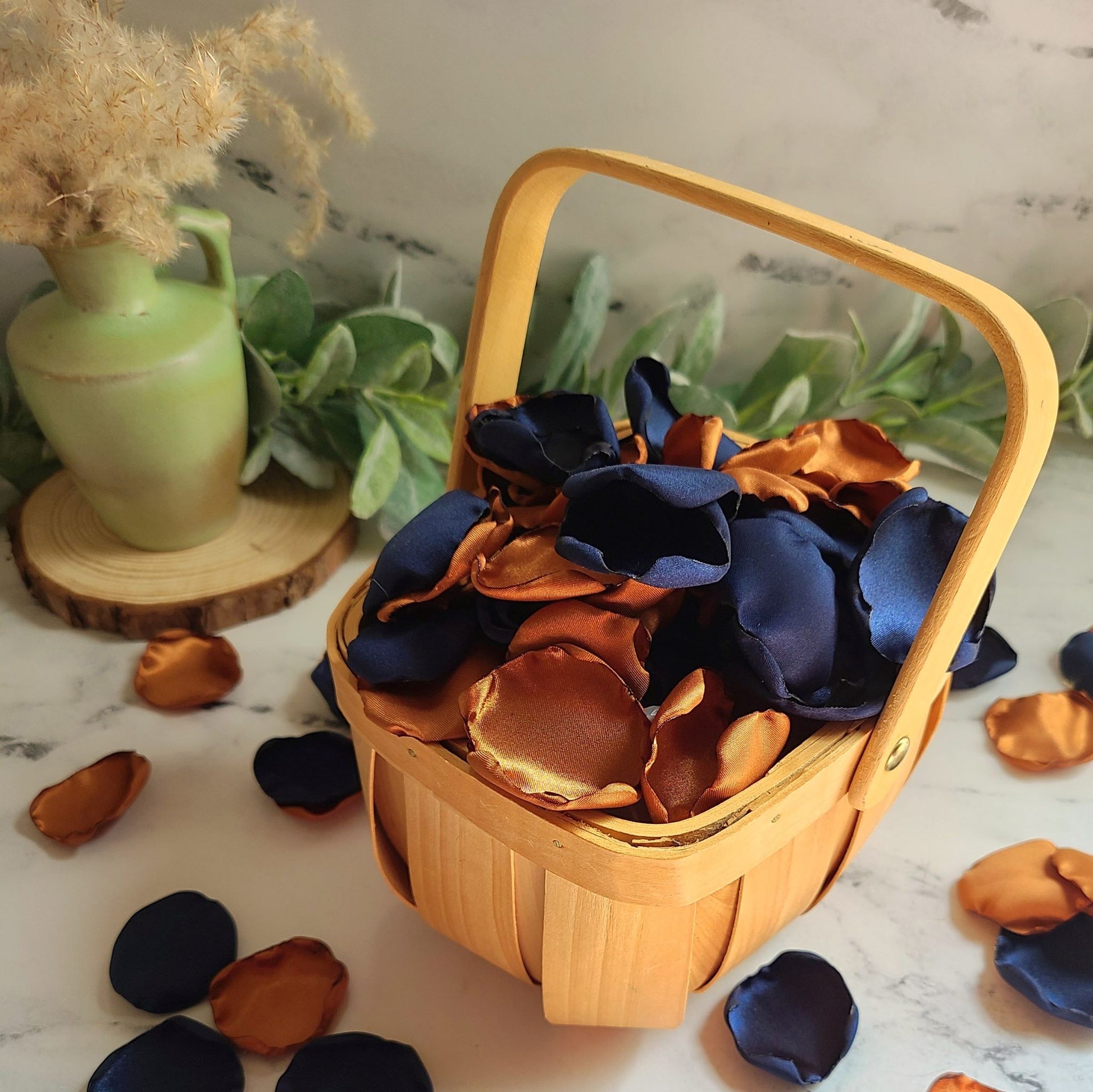 Copper, Navy Rose Petals for Fall Wedding Decor, I Do BBQ Wedding Cere –  Grace Renee Elegance, image size:1946x1945