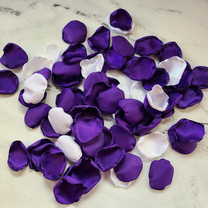 Dark Purple rose petals, table confetti, flower girl petals for tossing, bridesmaid box, gothic wedding decorations, goth bachelorette, Halloween party decor, table centerpieces