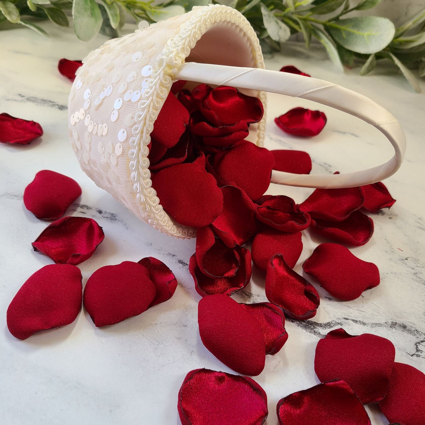 Dark Red Rose Petals for romantic date night ideas, valentine petals, engagement photo props, wedding aisle decor