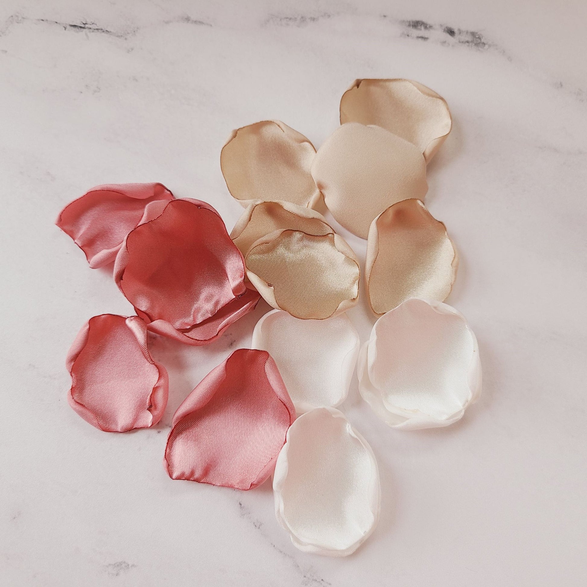 Champagne Blush Pink Artificial Rose Petals  Wedding Decorations 