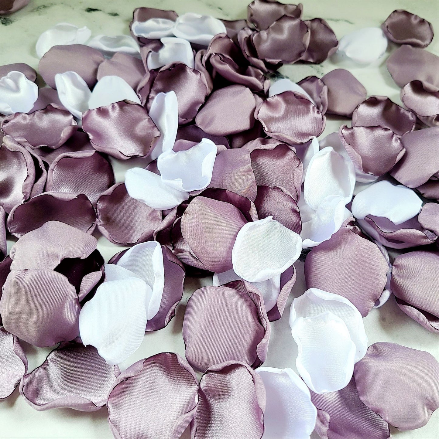 Dusty Purple Rose Petals Wedding Decor Petals White 