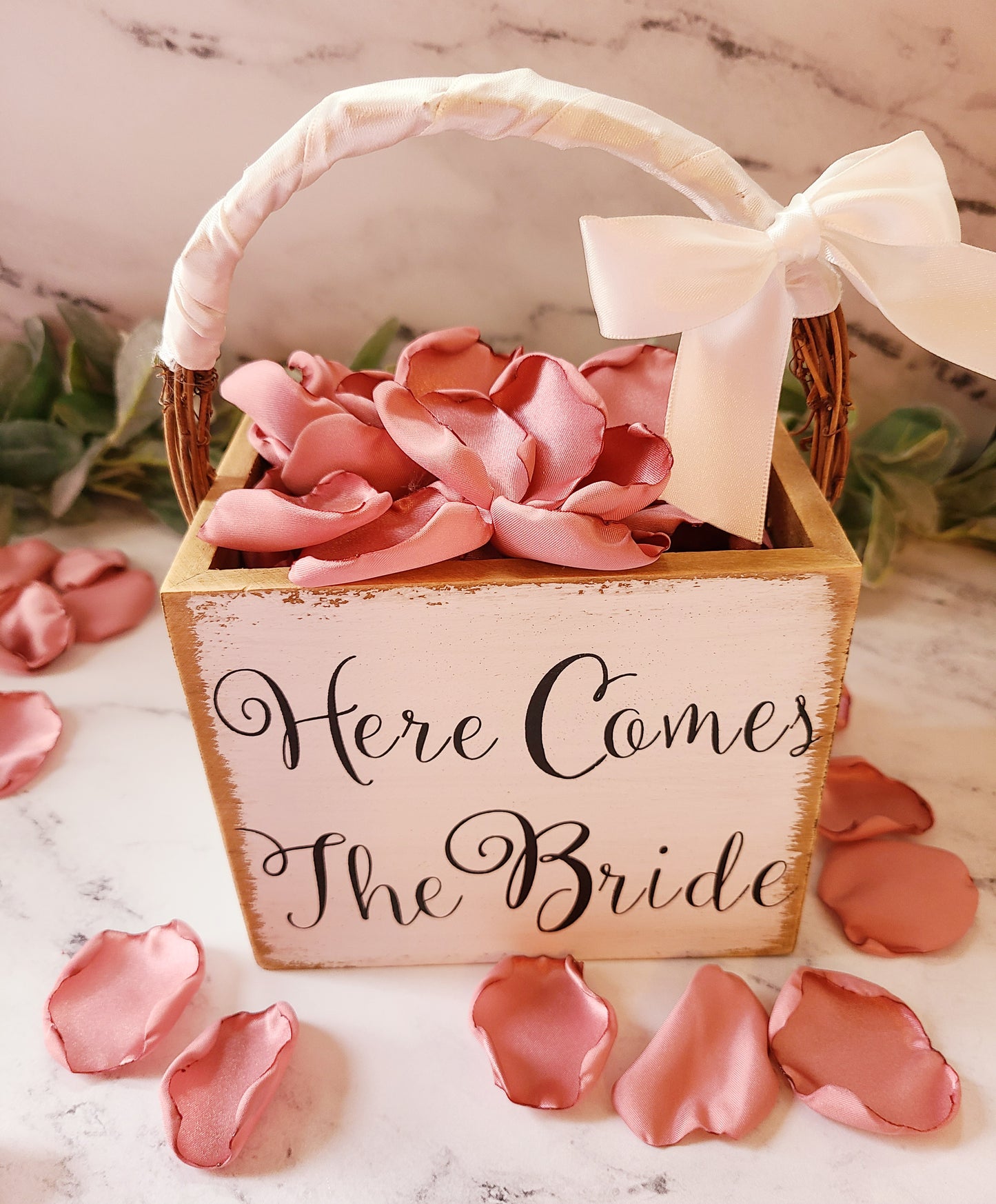 Dusty Pink Rose Petals for Wedding Decor Ideas, Flower Girl Basket, Custom Wedding Aisle Decor, Confetti Aisle Decorations