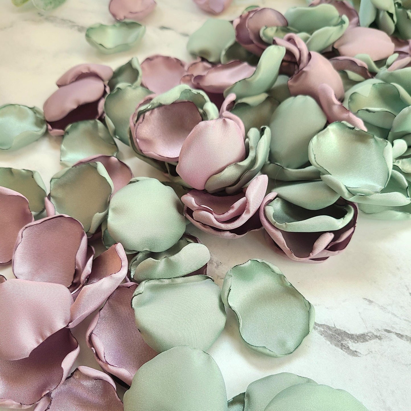 Lavender and Sage Flower Girl Petals for tossing or wedding aisle decor, wedding decor rose petals, bridesmaid box, engagement backdrop props, She Said Yes, bridal brunch decorations