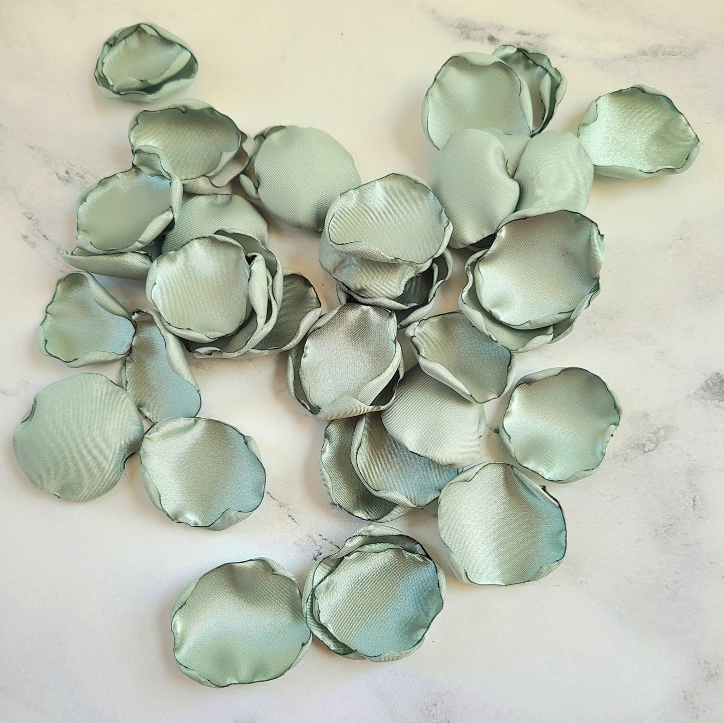 Dusty Sage Rose Petals for Wedding Decor Ideas, flower girl baskets