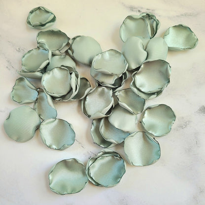 Dusty Sage Rose Petals for Wedding Decor Ideas, flower girl baskets