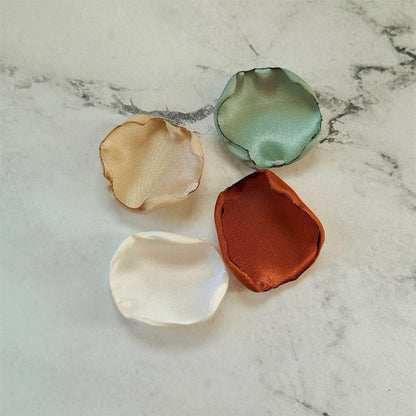 Dusty Sage, Terracotta, Beige & Ivory rose petals for a fall wedding decor theme ideas, flower girl petals, aisle decorations, table confetti, bridesmaid box, engagement backdrop proposal ideas