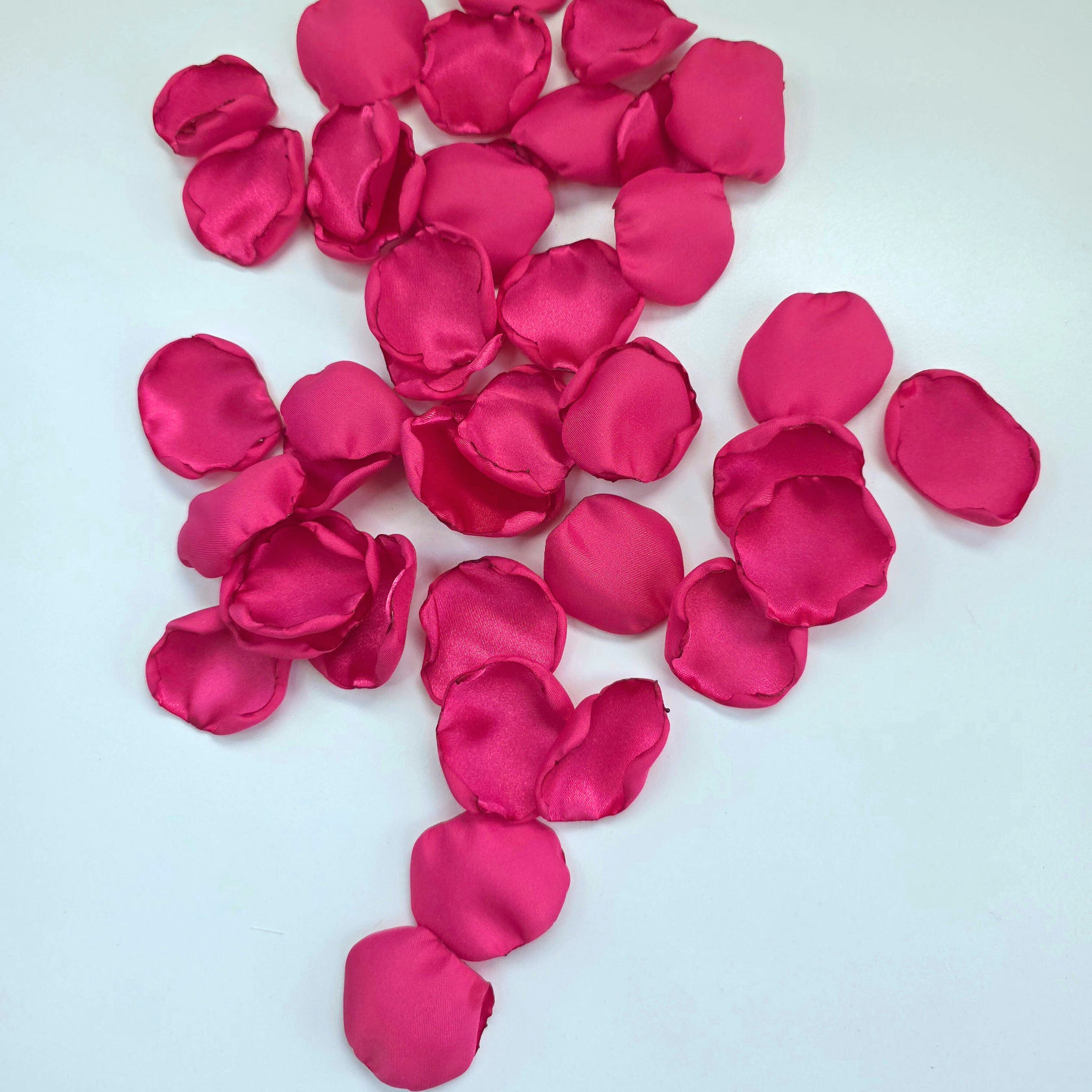 Fuchsia, Hot Pink rose petals for flower girl toss, baskets, wedding aisle decor, confetti scatter, reception tablescapes accents, ceremony backdrop