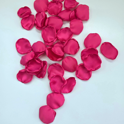 Fuchsia, Hot Pink rose petals for flower girl toss, baskets, wedding aisle decor, confetti scatter, reception tablescapes accents, ceremony backdrop