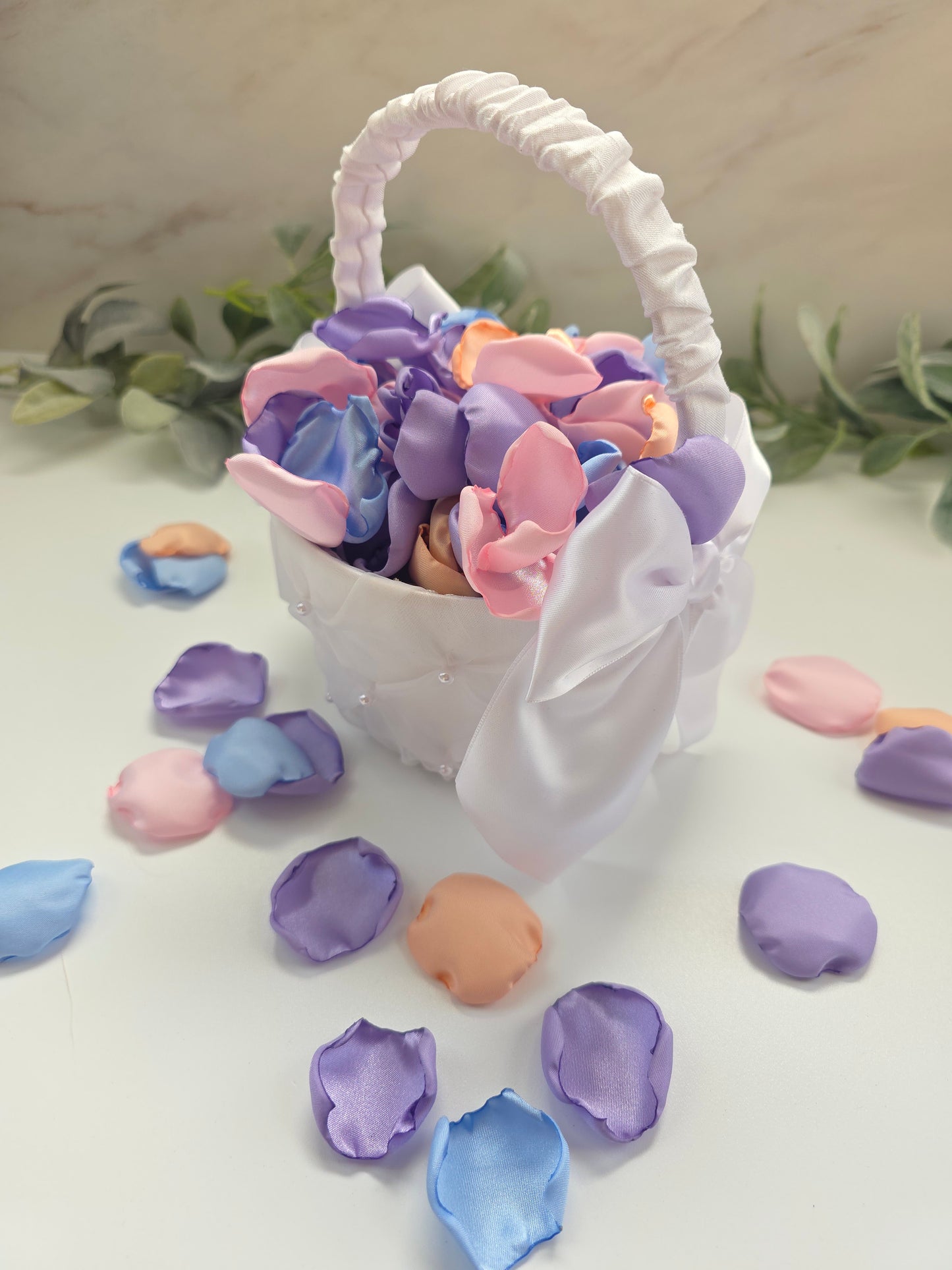 Lilac, Sky Blue, Peach and Pink Rose Petals, Whimsical Wedding Ideas