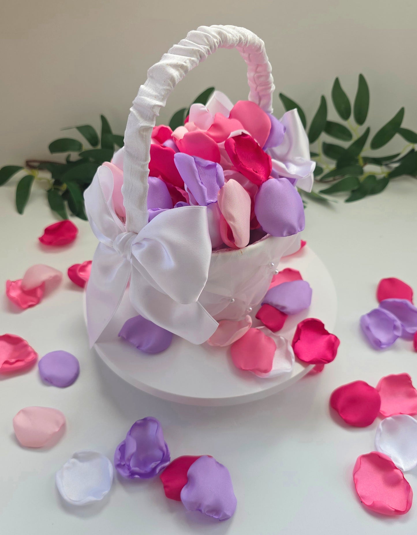 Lilac Purple, Fuchsia, Pink Rose Petals,Whimsical Wedding Color Ideas