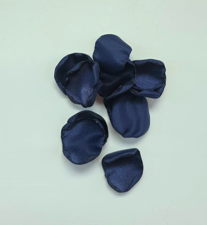 Navy Blue Rose Petals, Wedding Aisle Decor, Confetti