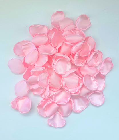 Pink Sage Ivory Rose Petals Bridal Shower Tablescape Accents, Wedding Aisle Decor