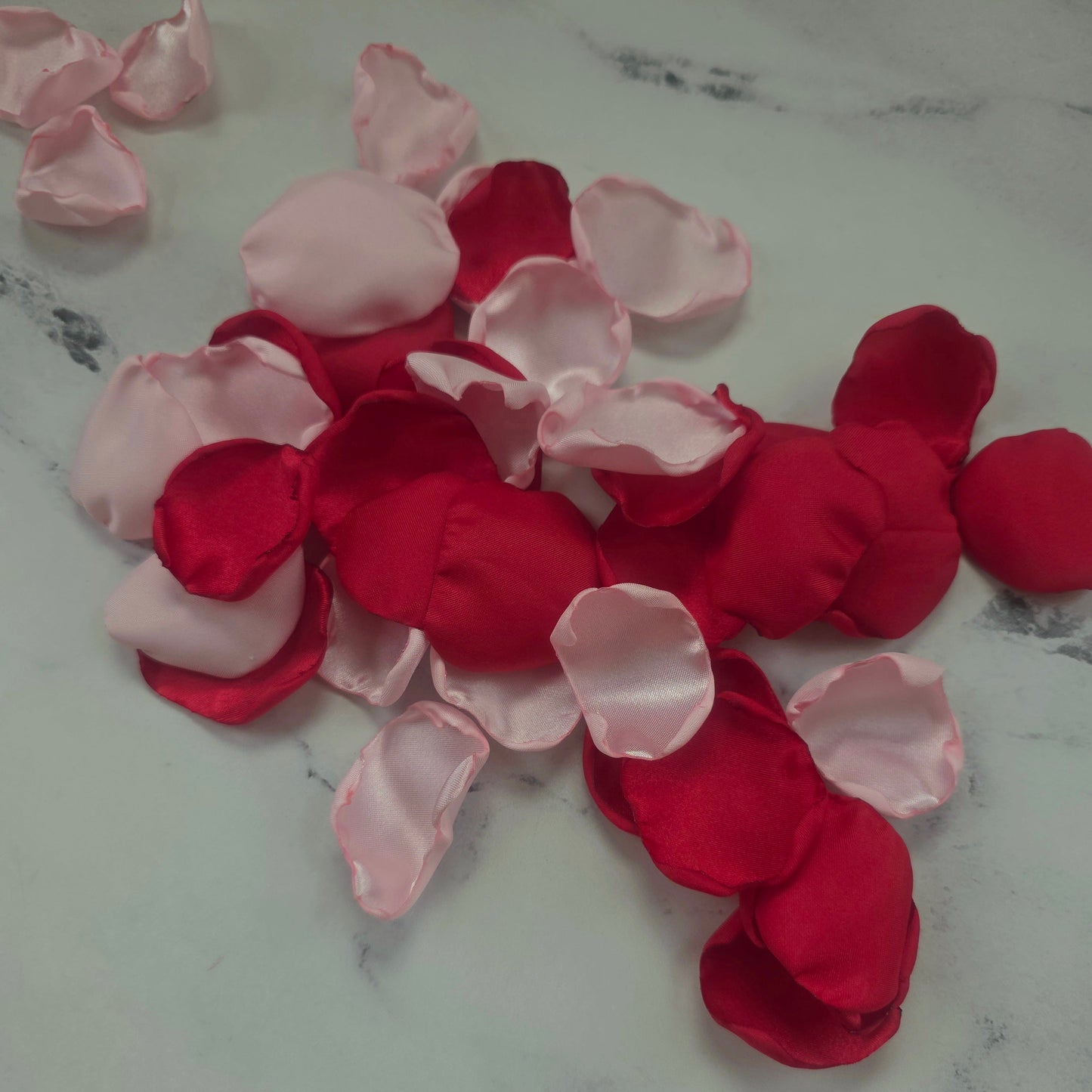 Red, Shades of Pink Rose Petals, Flower girl petals for tossing, wedding aisle decor, reception tablescapes ideas, confetti scatter, memory table accents
