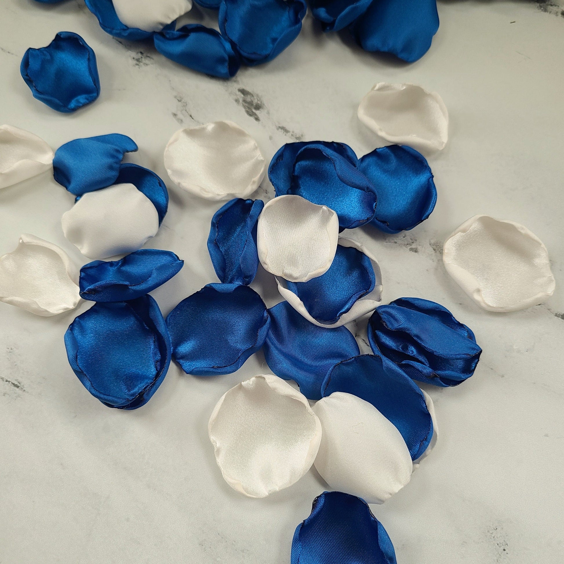 Royal, Colbalt Blue Rose Petals, Custom Wedding Aisle Decor, flower Girl Petals