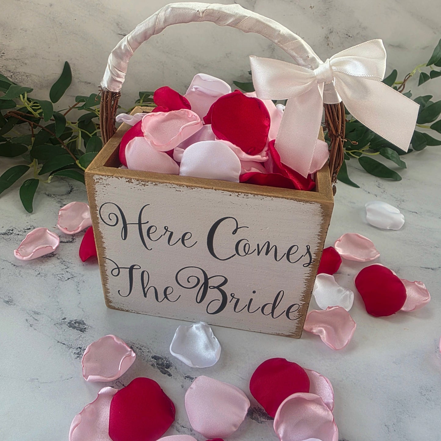 Red, Shades of Pink, White Rose Petals, Flower girl petals for tossing, wedding aisle decor, reception tablescapes ideas, confetti scatter, memory table accents, wedding decorations