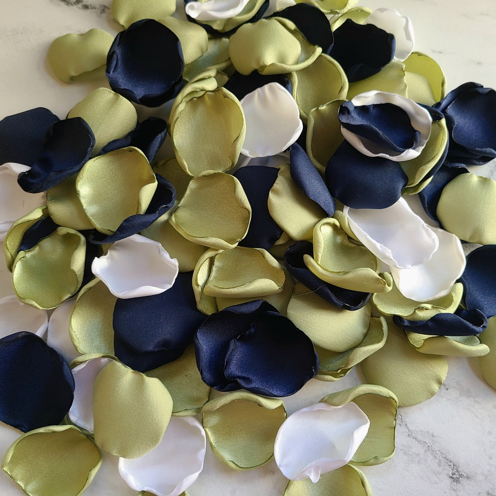 Sage, Ivory & Navy Rose Petals for Fall Wedding Aisle Decor, Western Wedding Table Confetti, Future Mrs Decorations, Proposal Box, Engagement Props