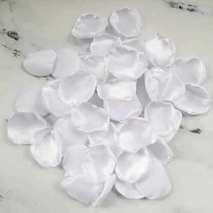 White Rose Petals for Wedding Aisle Decor, Flower Girl Baskets, Confetti, Engagement Proposal Backdrop