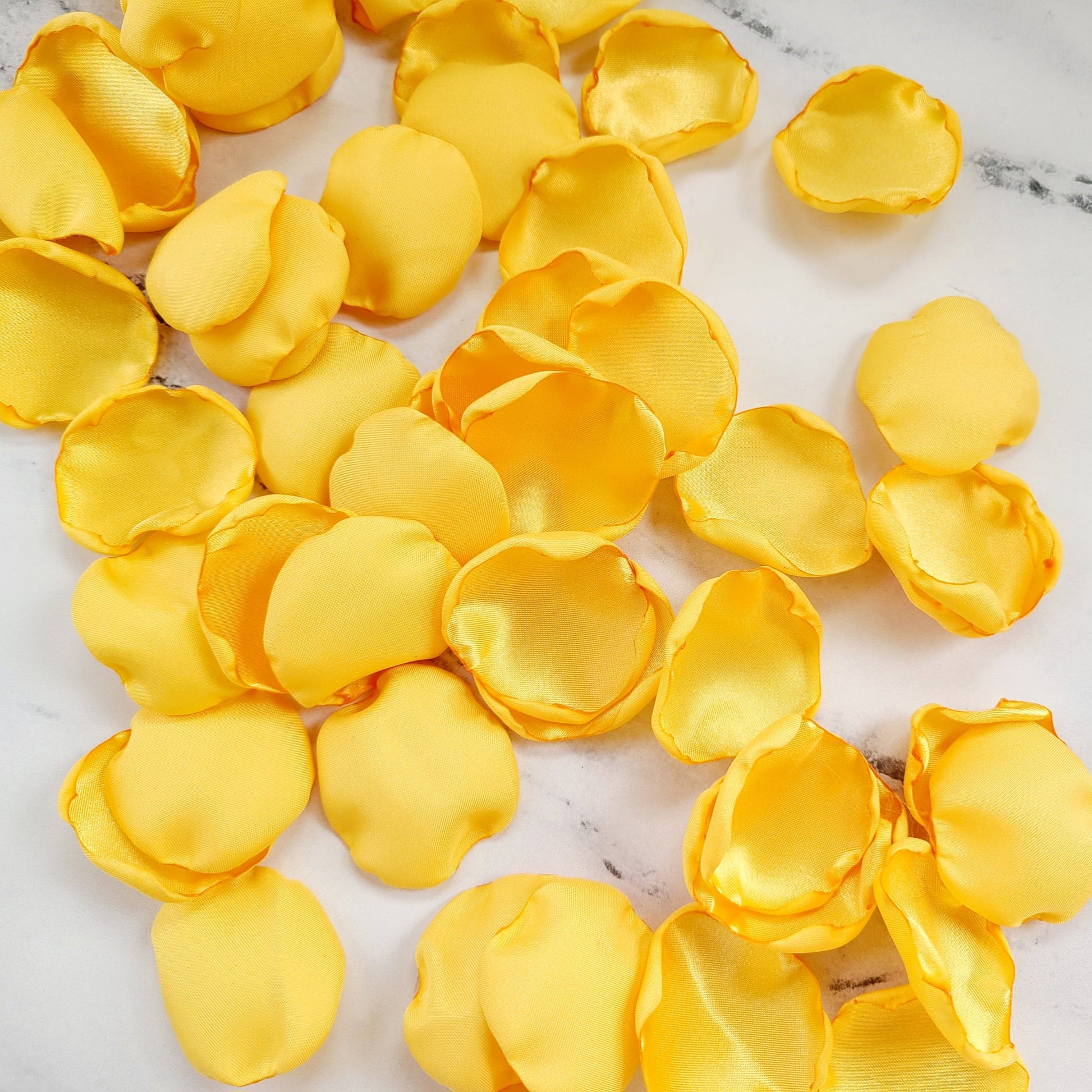 Yellow Rose Petals for Fall Wedding, flower girl basket
