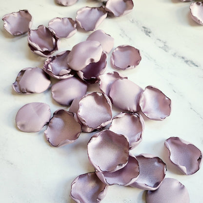 dusty Purple Rose Petals, Wedding Decor Petals, flower girl petals for baskets, wedding table decor, aisle decorations, confetti scatter, engagement photo props