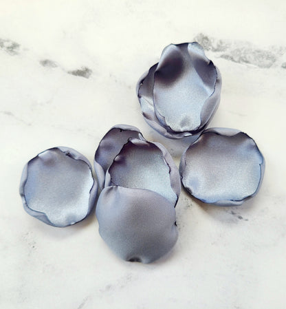 Dusty Blue Rose Petals for Fall Boho Wedding Decor, Flower Girl Petals for a Garden Inspired Wedding, Bridal Brunch, Table Confetti