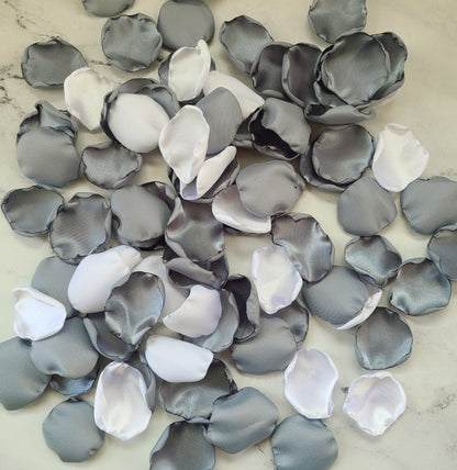 Dusty Blue Rose Petals for Fall Boho Wedding Decor, Flower Girl Petals for a Garden Inspired Wedding, Bridal Brunch, Table Confetti